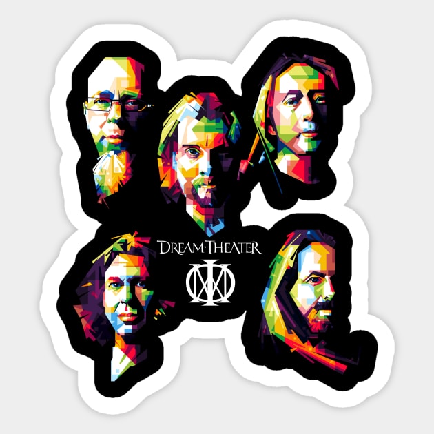 Dream Theater In Pop Art Sticker by dsatrio99